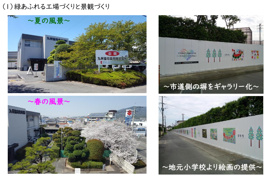 （１）緑あふれる工場づくりと景観づくり